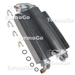 Pacco lamellare scambiatore bitermico per Ferroli Domi Compact F24/C24, Ferrella Zip F24, Ferella Box F24 39819640