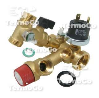 Gruppo acqua con rubinetto Ferroli per Domina, Domina Igloo, Domina Insert, Domina Plus, Ferella 39808630 ex 38410450