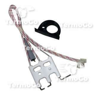 Elettrodo accensione rilevazione caldaia Ecoflam Ecosi 65115802, ex 65104233, ex 65104549