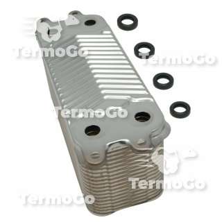 Scambiatore 35 piastre per Vaillant actoSTOR, atmoTEC Exclusive, ecoTEC Exclusive, turboBLOCK plus, turboTEC Exclusive