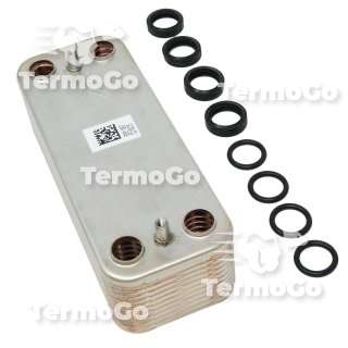 Scambiatore sanitario 20 piastre per Sylber Area Guscio, Area Condensing, Lady A, Lady S, Lady Condensing, Trentadue