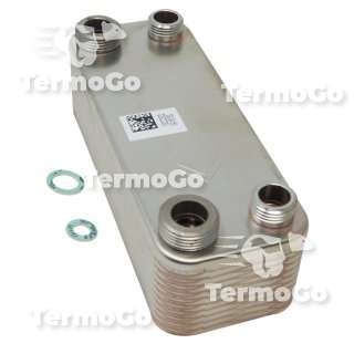 Scambiatore sanitario 20 piastre per Beretta Super Exclusive Micro, Super Exclusive Micromix R10022302