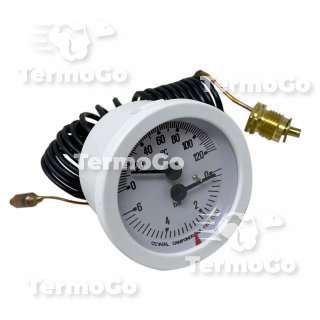 Termoidrometro Termomanometro bianco D52 caldaia Immergas 1032800, ex 14087