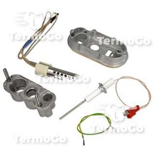 Set Elettrodo Accenditore accensione rilevazione 15-45 KW caldaia Buderus Logamax Plus GB162, Logamax Plus GB202 7736700318
