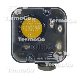 Pressostato Dungs GW 3 A4 per bruciatore GW3A4