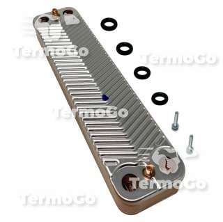 Scambiatore 14 piastre caldaia elm Leblanc GVM, Acleis Condens GVS, Megalis Condens GVM 87161066850