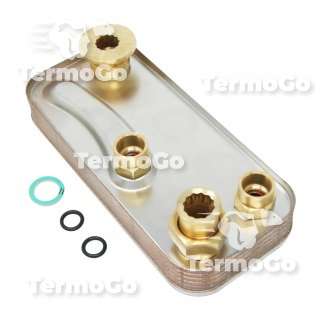 Scambiatore sanitario 12 piastre per Junkers Novastar JC 24-2 AE, Novastar JC 24-2 KE 87161429000