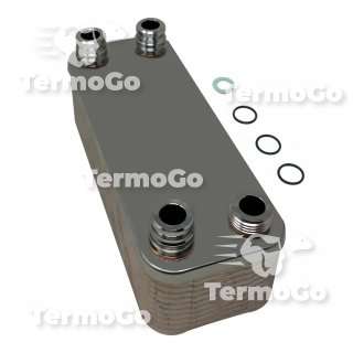 Scambiatore sanitario 20 piastre per Vaillant acquaBLOCK atmo VMI, acquaBLOCK turbo VMI, atmoBLOCK Pro VMW, atmoBLOCK Plus VMW
