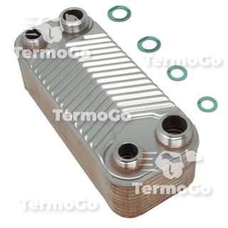 Scambiatore sanitario 20 piastre per Beretta Super Exclusive Micro, Super Exclusive Micromix R10022302
