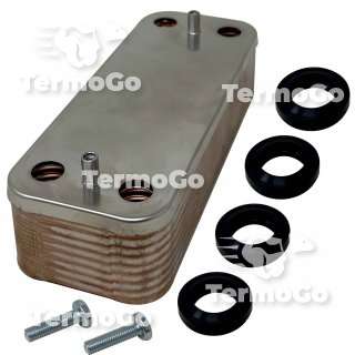 Scambiatore 16 piastre caldaia Viessmann Vitodens 100, Vitodens 111, Vitodens 222, Vitodens 333, Vitodens 343 7828043