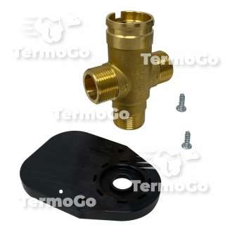 Corpo valvola miscelatrice termostatica tre vie caldaia Hermann Eura, Eura Top, Eura Top Condensing 2000803075, ex 021003174